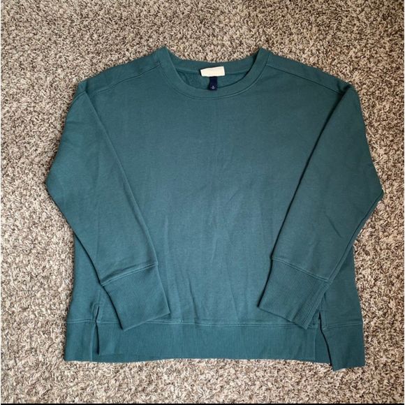 Universal Thread Women's Loose Teal Fleece Tunic Sweatshirt pullover XXL - Picture 1 of 9